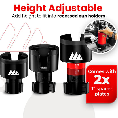 Integral Adjustable Car Cup Holder Expander