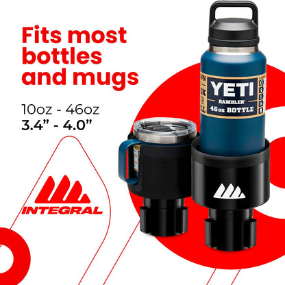 Integral Adjustable Car Cup Holder Expander